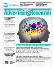 Journal of Advertising Research: 56 (2)