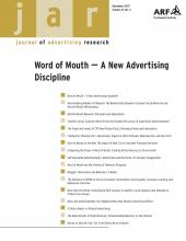 Journal of Advertising Research: 47 (4)