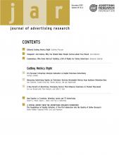 Journal of Advertising Research: 49 (4)
