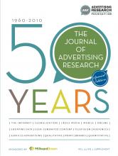 Journal of Advertising Research: 51 (1 50th Anniversary Supplement)