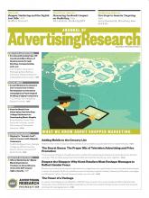 Journal of Advertising Research: 52 (3)