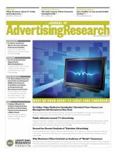 Journal of Advertising Research: 53 (1)